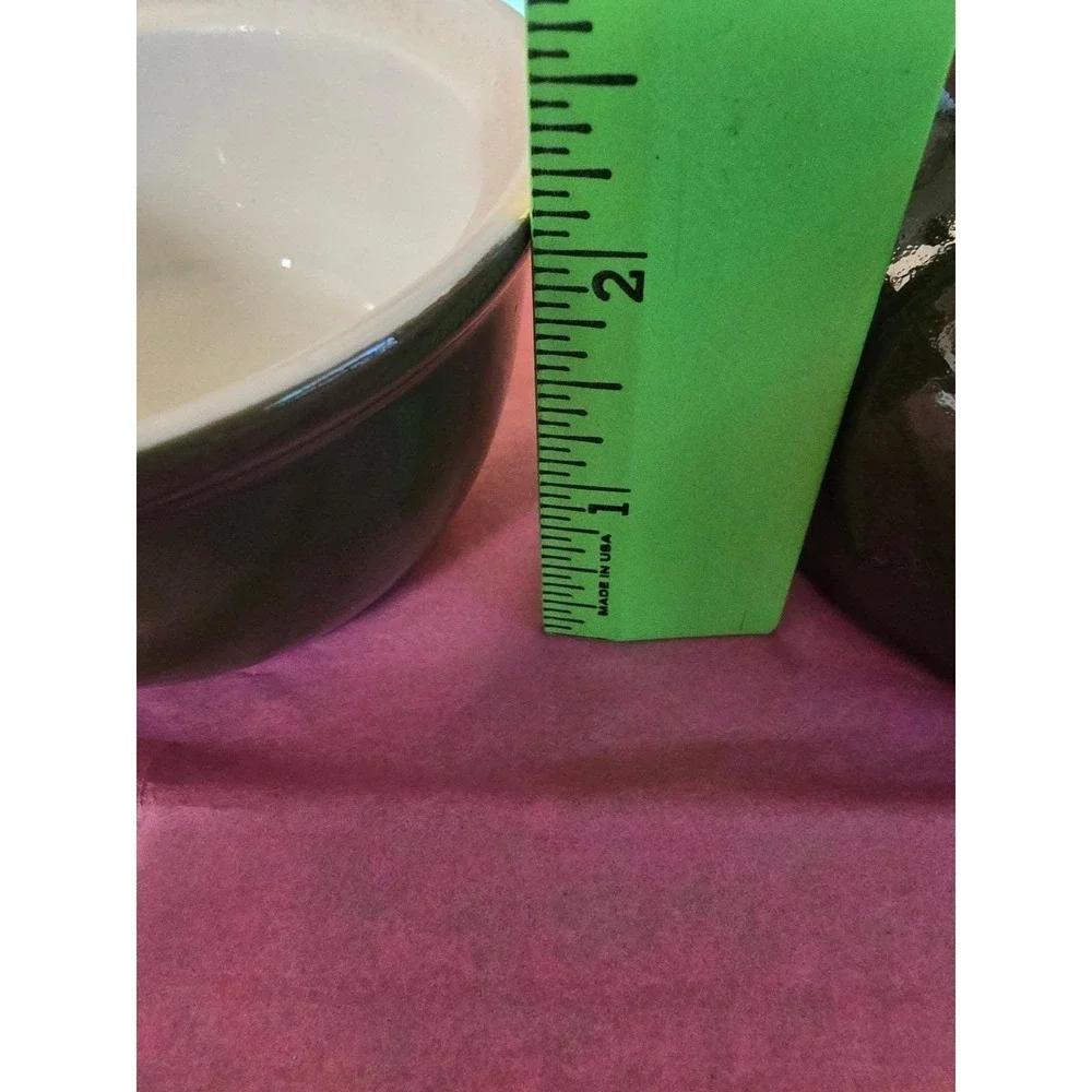 Hall China‎ Vintage Covered Sugar Bowl and Creamer Set Dark Green Made in USA